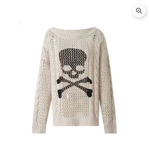 Loose Knit Skull Pullover Sweater ● NWT ● SAME DAY SHIPPING!